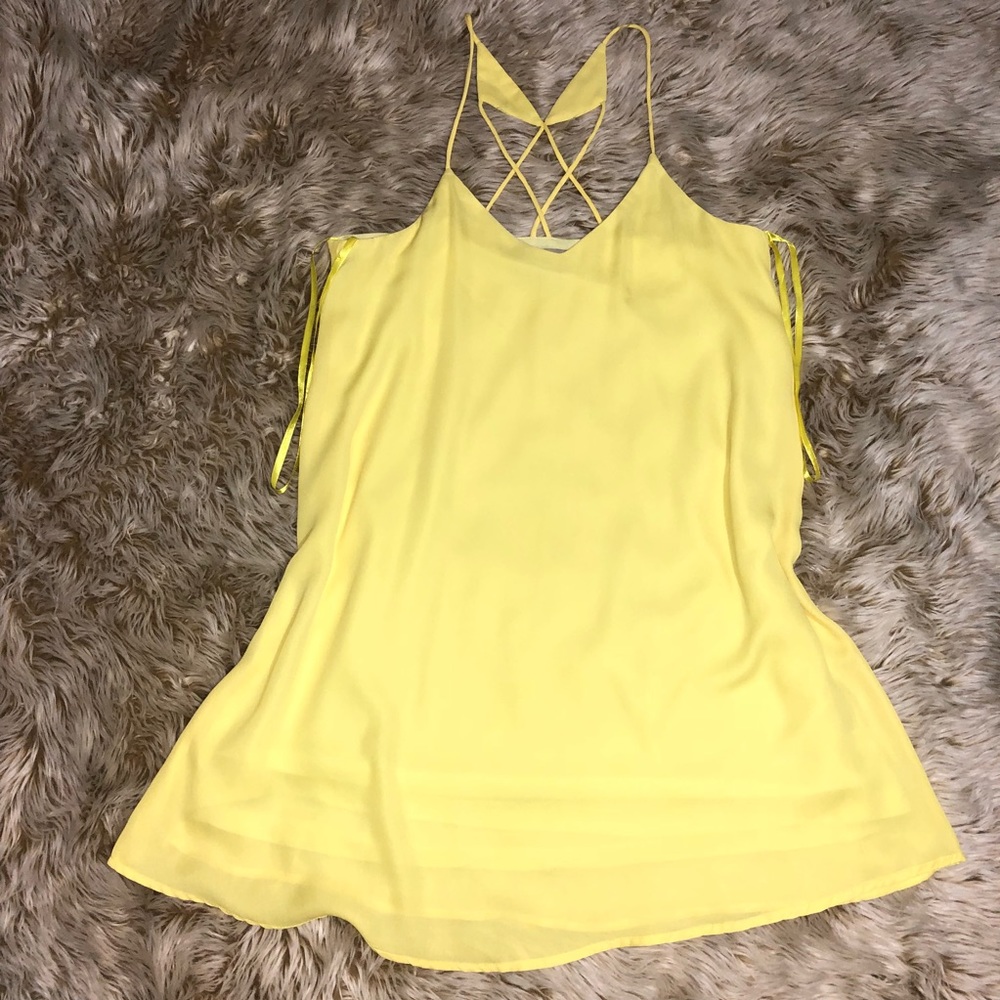 NWOT Yellow Spring Mini Dress